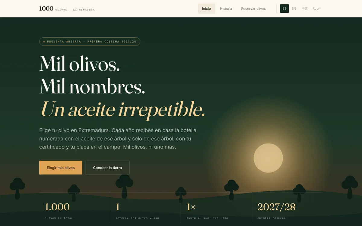 Web de 1000 Olivos