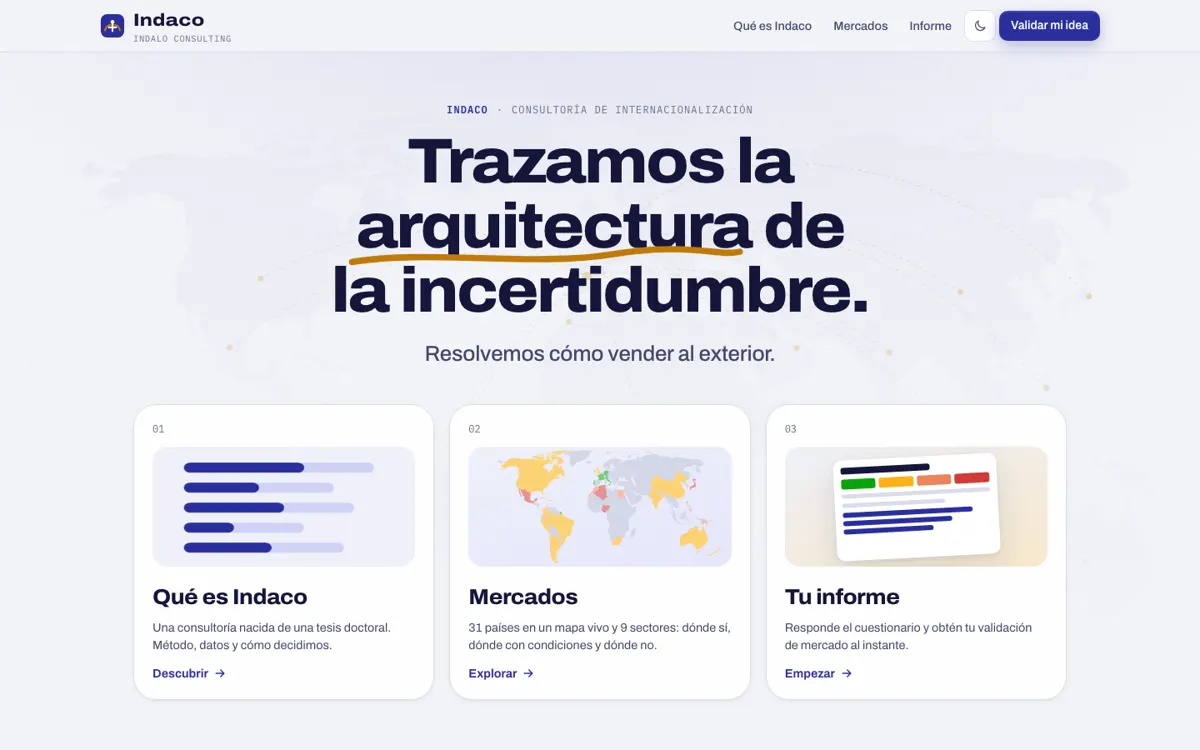 Web de Indaco