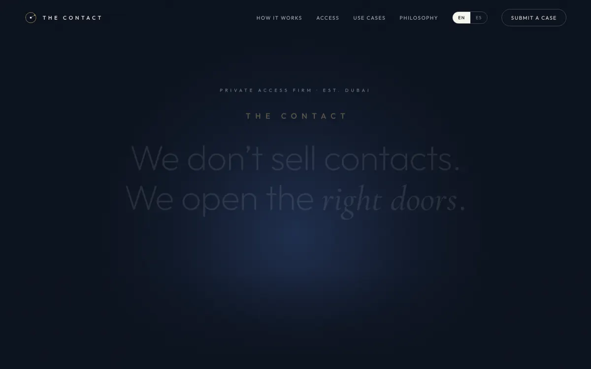 Web de The Contact